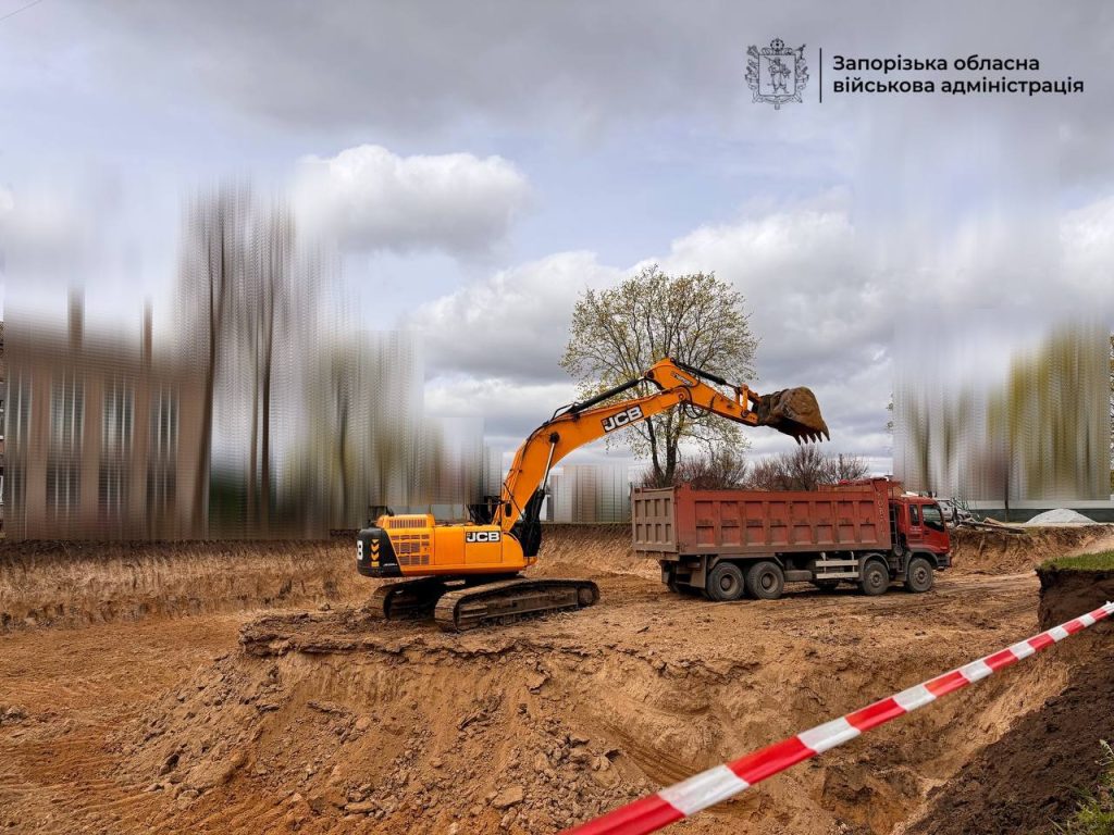 У Запоріжжі почали будівництво ще двох підземних шкіл 1 підземна школа, будівництво, будівельний майданчик
