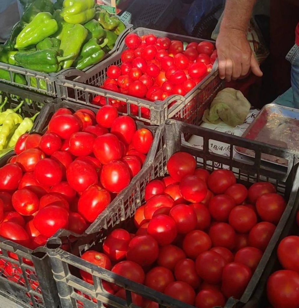 Помідори та перець, які виростили і продають Вікторія з чоловіком